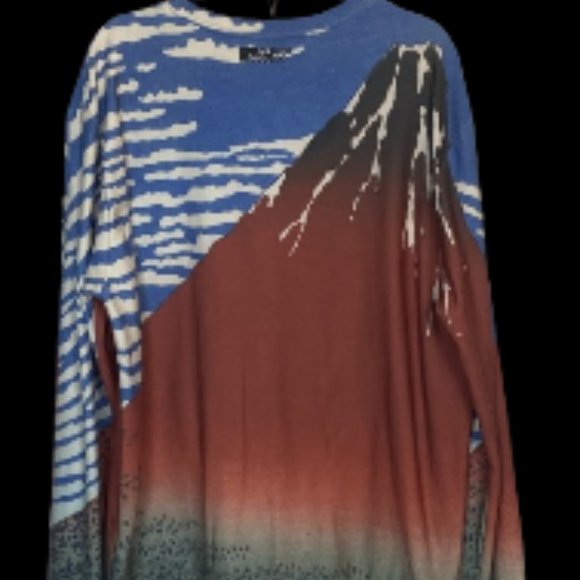 Mr. GuGu & Miss Go long sleeve Mountain Graphic Sweater XXL - Picture 4 of 9